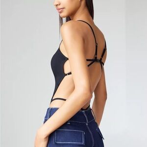 I.AM.GIA Black Strappy Bodysuit